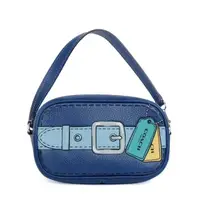 在飛比找momo購物網優惠-【COACH】漫畫風塗鴉全皮方型手提包(單寧藍/迷你款)