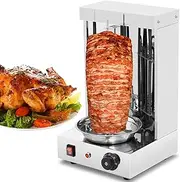 Electric Shawarma Grill Machine 3000W Vertical Kebab Grill 50-300℃ Vertical Rotisserie Oven Electric Grill Countertop Gyro Grill Machine for Restaurants, Bars, Barbecue Shops