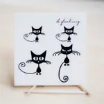 原創紋身貼紙防水女持久可愛小貓咪韓國仿真動物刺青小清新小圖案