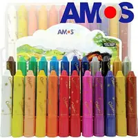 在飛比找樂天市場購物網優惠-【韓國 AMOS】粗水蠟筆(24色)