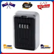 Key Safe Lock Box Wall Mounted 10-Digits Combination 4 - Digit Code, Heavy Metal