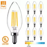 5-10 E14 LED Candle Light Bulbs Candelabra Chandelier Bulb Replacement 40W 60W