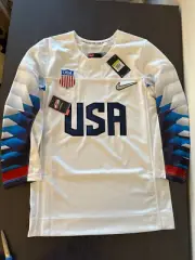 Nike Team USA Olympics Hockey Jersey White Home Away United States America