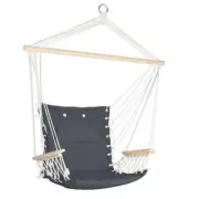 Gardeon Hammock Chair Outdoor Hanging Camping Rope Portable Swing Hammocks Grey