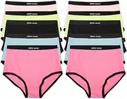 Womens High Waisted Panties Full Brief 10 Mix Colour Pack - Frank and Beans Underwear