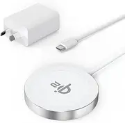 Minthouz Qi2 Magnetic Wireless Charger,Travel Mag-Safe iPhone Charger,Qi-Certified 15W Fast Charging, for iPhone 16/15/14/13/12 Full Series