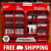 Milwaukee 74 Piece Screw Driver Drill Bit Set Impact Duty SHOCKWAVE Alloy Steel