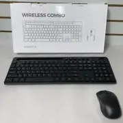 Wireless Keyboard & Mouse Combo, MARVO 2.4G Ergonomic Wireless Keyboard W/ Phone