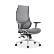 MIUZ Ergonomic Office Chair Computer Gaming Mesh Executive Chairs Work Desk Seat - Grey