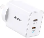 USB C Charger 47W, 2 Port GaN Fast Charger for iPhone 16/15 and More Series, MacBook, iPad, Samsung Galaxy, Pixel, Compatible with MagSafe