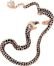 [TINEASUR] Exaggerated Ear Clips Ear Cuff Snake Ear Crawler Snake Ear Climber No Piercing Earring Rose Gold Earring Earrings Twined Ear Hook Golden Alloy Electroplating k Gold