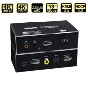 4K 60Hz HDMI 2.0 eARC Audio Extractor 1X1 7.1 Toslink SPDIF Coaxial 5.1 Splitter