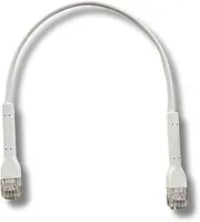 Premium Bendable Slim Patch Cord, 1ft White, UTP Cat 6A 10G, 50Micron, 30AWG, TPE, 3.6mm Diameter, High-Speed Ethernet Cable, Durable Flexible Low Profile