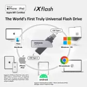 Apple MFi USB Type A & Type C Flash Drive Memory Storage Photo Stick iPhone iPad