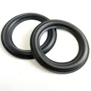 2 Replacement 6.5" Speaker Rubber Surrounds For Woofer / Subwoofer Edge Repair