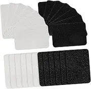 GARVALON 50Pairs Carpet Grippers Non Slip Rug Tape for Hardwood Floors Invisible Sofa Slip Cushion Self Adhesive Hook and Loop Design for Rugs Curtains and Home