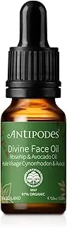 Antipodes Divine Face Oil Rosehip Oil Avocado Oil – AntiAging Face Oil to Address Appearance of Fine Lines Wrinkles – Organic Rosehip Oil Macadamia Oil Avocado Oil – Dry Skin Pigmentation, 10 ml