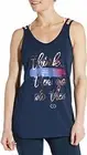 NWT Calia by Carrie Underwood Double Strap Tank "Think...Go...Do" Free Shipping