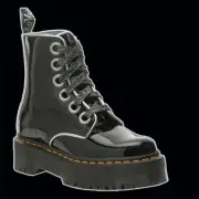 NIB*Womens*Dr. Martens*6 Eyelet Molly Boot**6-10*Black Patent*Doc Marten