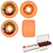 Slime Balls Skateboard Wheels 60mm Vomits 97A Orange with Abec 5 Bearings