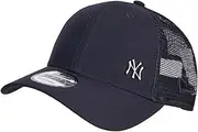 New Era MLB NY Yankees Flawless 9Forty Trucker Cap, Navy, One Size