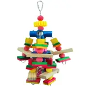 Bird Toy Tearing Chewing Toy for Teeth Blocks Cluster Cage Hanging Toy