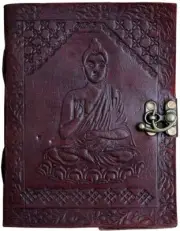 Leather Writing Jour|nal Notebook Classic Spiral Bound Notebook Refillable Diary