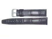 RIOS1931 Genuine Leather Watch Band Strap 18 mm Mocha Brown "Spitfire"