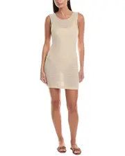 Onia Scoop Back Linen-Blend Mini Dress