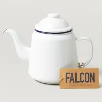 在飛比找PChome24h購物優惠-Falcon 獵鷹琺瑯 琺瑯茶壺 藍白