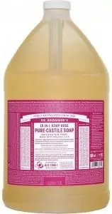 Dr Bronner's Pure Castile Liquid Soap Rose 3.78L