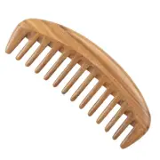 Barber Comb Sandalwood Broad Tooth Comb Wide Tooth Wood Comb Curly Hair