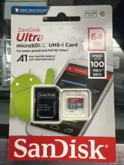 SanDisk Ultra 64GB microSDXC UHS-1 Memory Card with Adapter