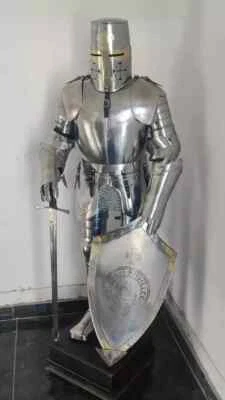 Medieval Armour Suit Knight Wearable Armor Crusader Combat Full Body Templar