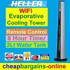 HELLER EVAPORATIVE COOLER TOWER FAN REMOTE CONTROL 8hr TIMER 2L WATER TANK 240V