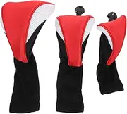 GOOHOCHY 1 Set Stylish Protective Golf Club Head Cover Set Durable Putter Covers for Enhanced Club Protection for Golf Enthusiasts Red White Design