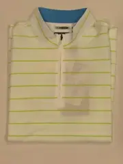 NEW LADIES’ ADIDAS GOLF CLIMACOOL SLEEVELESS POLO, MEDIUM, WHITE/SPA