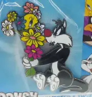 Looney Tunes Sylvester And Tweety With Flowers NECA 2024 Pin New 5cm 3D