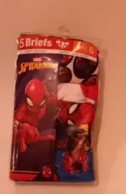 boys underwear size 6 Spider man 5pairs !! New !!
