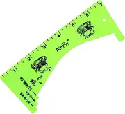 AirFly Crab Gauge - Measure for Dungeness, Rock Crab, Blue Crab, Lobster. Designed in San Francicso, USA (Green)