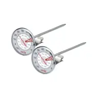 2x La Cafetiere Stainless Steel Coffee Latte Milk Frothing 14cm Thermometer Dial