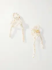 [Completedworks] Completedworks - The Break Between The Clouds Recycled Gold Vermeil Pearl Earrings - Ivory - One size One size Ivory