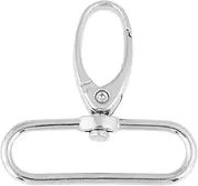 [Oreilet] 20Pcs Metal Swivel Clasps, Swivel Lobster Claw Clasp, D Ring Snap Hooks Swivel Trigger Clips Snap Hardware for DIY Craft Keychain Purse Bag Making (38mm)