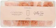 Kiara Sky Cover Gelly Tips | Soak Off Pre-Shaped Soft Gel Nail Extensions | Short Square - Cover Up