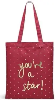 Radley London "You’re a Star” Medium Canvas Open Top Tote Bag NEW