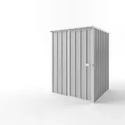 EnduraShed 1.5 x 1.5 x 2.12m Tall Flat Roof Garden Shed - Zincalume