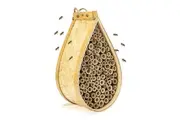 Bamboo Mason Beehive House Pollinator Tear Drop Bee Nest Hive Garden Beekeeping