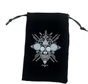 Tarot Bags with Drawstrings | Flannel Tarot Deck Holder Reusable Jewelry Pouch Drawstrings Tarot Card Case,Tarot Card Pouch Tarot Bags Bundle Pocket Storage Bag for Kids Adults Tarot Enthusiasts
