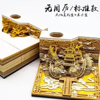 在飛比找Yahoo!奇摩拍賣優惠-3d立體便簽紙三維城堡手撕便簽3d立體紙雕網紅地球日歷擺件禮