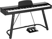 88 Keys Electronic Piano Keyboard Digital Electric with Stand Full Weighted